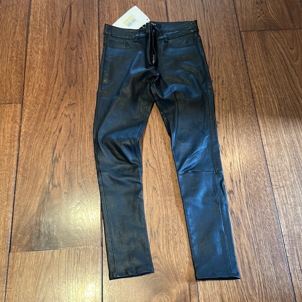 Muubaa London black leather pants. Size 2